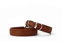 Laden Sie das Bild in den Galerie-Viewer, Halsband "Klassik Soft" Mini cognac