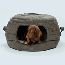 Laden Sie das Bild in den Galerie-Viewer, Hundehöhle und Hundebett Alpin braun S