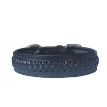 Laden Sie das Bild in den Galerie-Viewer, Leder Halsband BLACK PEPPER