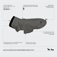Laden Sie das Bild in den Galerie-Viewer, Cloud7 Hundemantel Dackel Brooklyn Tweed Black