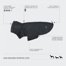 Laden Sie das Bild in den Galerie-Viewer, Cloud7 Hundemantel Brooklyn Tweed Black