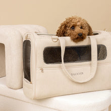 Laden Sie das Bild in den Galerie-Viewer, Hundetasche BALOUVER Cord Sandstone Beige
