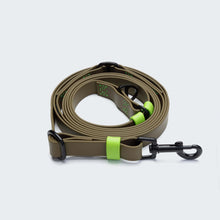 Laden Sie das Bild in den Galerie-Viewer, Cloud7 Freihandleine BioThane Ipanema Olive-Neon Green