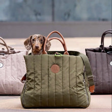Laden Sie das Bild in den Galerie-Viewer, Hundetragetasche Sunny Forest Green