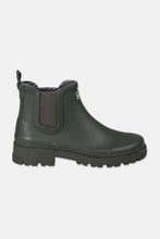 Laden Sie das Bild in den Galerie-Viewer, Gruffig Puuschen Damen Gummistiefel Oliv Grün Halbstiefel