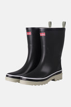 Laden Sie das Bild in den Galerie-Viewer, Mittelhoche Gummistiefel Schwarz  Wasserdicht Nachhaltig