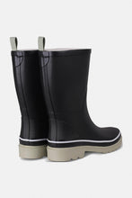 Laden Sie das Bild in den Galerie-Viewer, Mittelhoche Gummistiefel Schwarz  Wasserdicht Nachhaltig