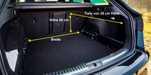 Laden Sie das Bild in den Galerie-Viewer, Autohundebett Dual für Kofferraum schwarz-grau
